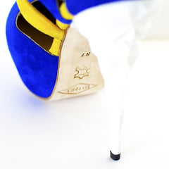 Eye-catching Wonderful Blue and Yellow Sandal